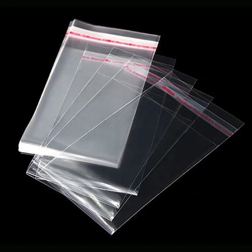 Bolsa Celofán Med. 7x10 Con Adhesivo 500pz