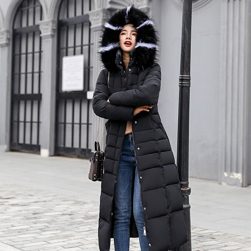 Chaqueta Larga De Terciopelo De Nieve De Invierno Para Mujer