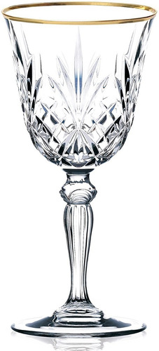 Una Copa Vino Tinto Melodía Filo Oro Rcr