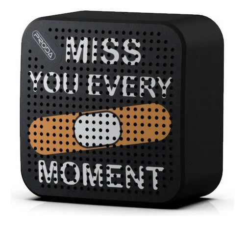 Bocina Portátil Bluetooth Proda Speaker Color Negro Missyou