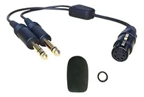 Comprar Ufq Auriculares De Aviación Ab-ga Airbus Xlr A Ga Enchufes Duales, Adaptador De Auriculares Piloto De 5 Pines Hembra Airbus Xlr Conector A Ga Doble Enchufe Adaptador De Auriculares De Aviación Última