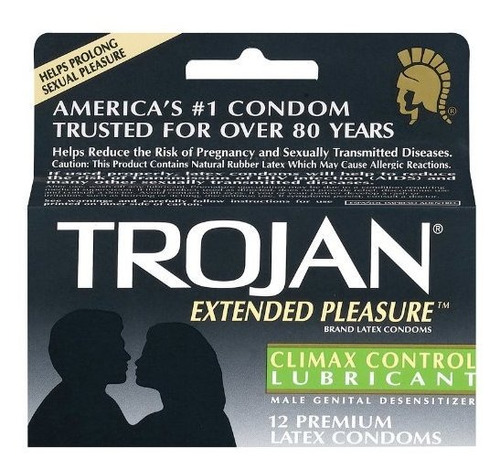 Trojan Condoms Trojan Extended Pleasure 12 Condones