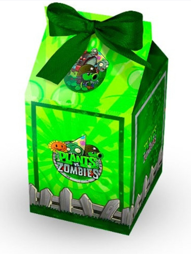  10 Cajitas Milk Box De Planta Vs Zombies 