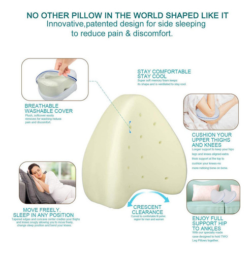 1 Almohada De Soporte Lumbar Cojín Ortopédico