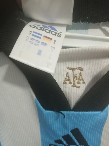 Camiseta De Futbol Seleccion Argentina 1998 Ver (Usado)