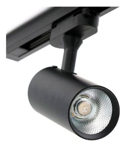 Kit 3 Spot Led Para Trilho Blumenau 10w Preto Bivolt Quente