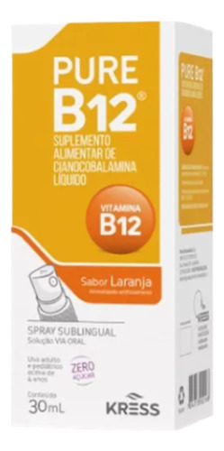 Uniq B12 Spray Sabor Naranja 30 Ml