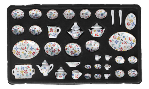 Juego De Tazas De Té De Cerámica En Miniatura 1:12 Simulació