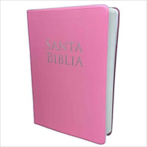 Libro Santa Biblia Letra Grande Rosada