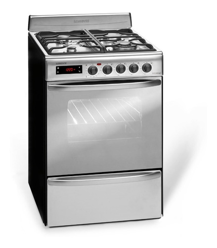 Imagen 1 de 3 de Cocina A Gas Longvie 21501x 56cm Inox Grill Eléctrico