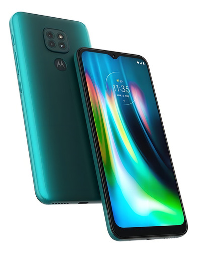 Moto G9 Play 64 GB verde-turquesa 4 GB RAM - Aceitável (Recondicionado)