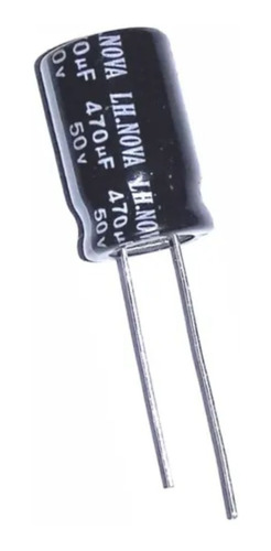 Capacitor Electrolítico 470 Mf X50v 85ºc (20x13mm) Pack X 50