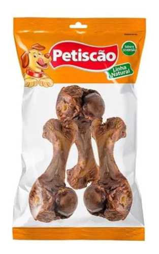 Osso Mini Fêmur Defumado P/cães C/ 3 Unid Petiscão