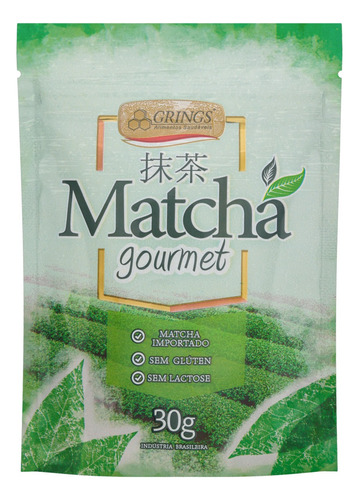 Chá Grings verde matchá em pó 30 g