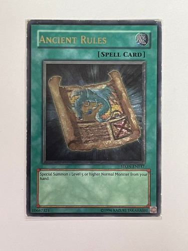 Ancient Rules Yugioh