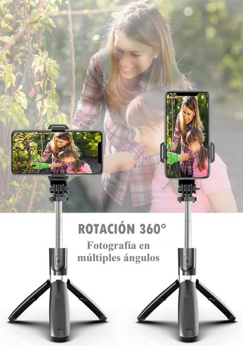 Tripie Palo Selfie Stick Con Control Remoto Bluetooth Y