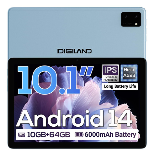 Tablet Digiland 10.1 Android 14 Octa-core 10gb Ram 64gb Rom