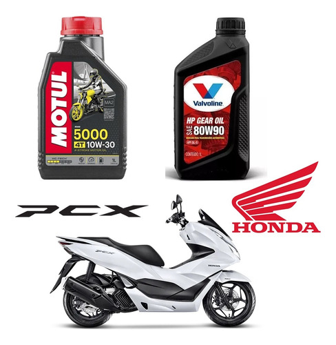 Honda Pcx 150 5000 10w30 80w90 Óleo Motor Trans Final Cvt