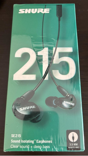 Auricular Shure Se215 Color Verde Con Control De Volumen 