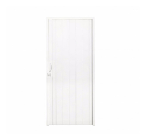 Porta Sanfonada Pvc Polifort 210cmx80cm Branco Neve Jwt