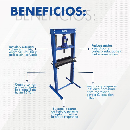 Imagen 6 de 7 de Prensa Hidráulica 12 Toneladas High Power