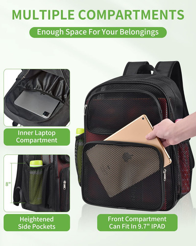 May Tree Mochila De Malla Bolsa De Malla Grande Resistente G