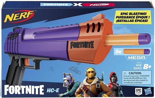 Nerf Fortnite Hc-e Mega Dardos Blaster pistola
