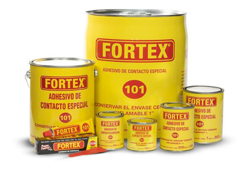 Cemento De Contacto Fortex 101 X 1/4 Lt Cuero Goma Madera