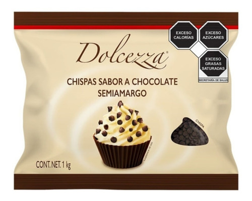 Chispas Sabor A Chocolate Semiamargo Dolcezza 1kg
