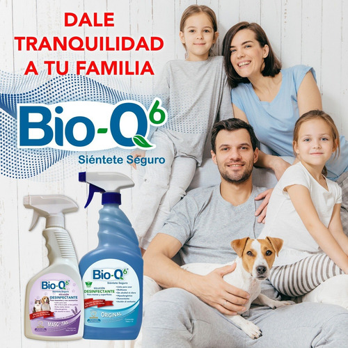 Desinfectante Sanitizante - Bioq6 - 3pz De 120ml C/u
