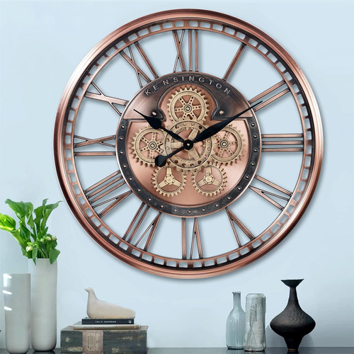 Reloj De Pared Grande Con Engranajes Móviles De Gran Tamaño,