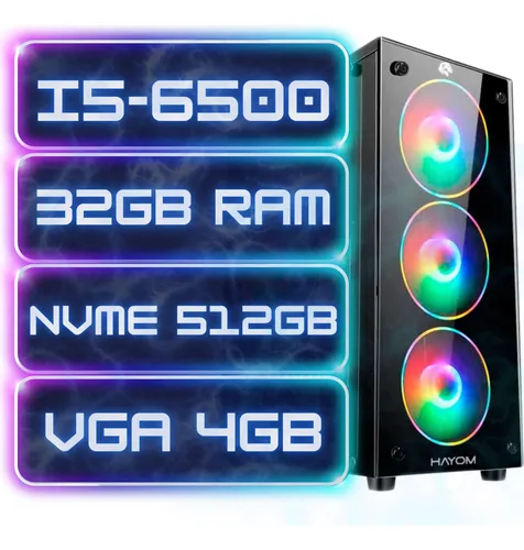 comprar Pc Gamer 2ecomm, I5-6500, 32gb Ram, 512gb Ssd, Vga 4gb