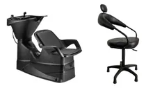 Comprar Lavatorio De Salão Champ Estofado + Cadeira De Salão Beleza