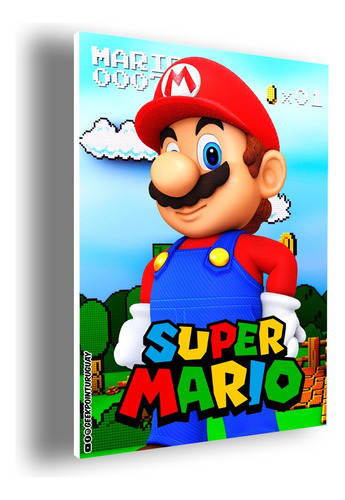 Cuadro Decorativo Mural Super Mario 30x40cm A3 Pvc