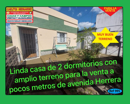 Ref 995) ** V - Linda Casa De 2 Dormitorios Con Amplio Terreno Para La Venta A Pocos Metros De Avenida Herrera En San José