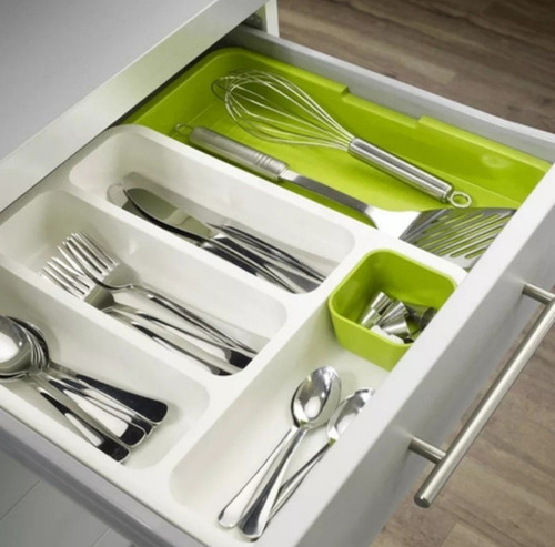 Imagen 1 de 5 de Organizador De Cubiertos Cuchillos Extensibles Ajustable