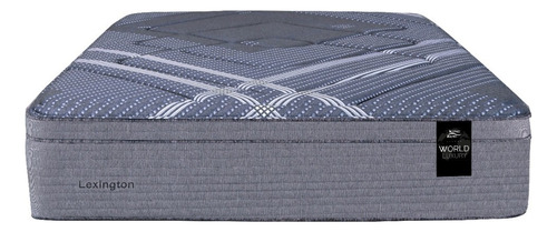 King Koil Colchón y Sommier americana World Luxury Lexington color gris King 200cm y 180cm Resortes Pocket con Pillow Viscoelástico