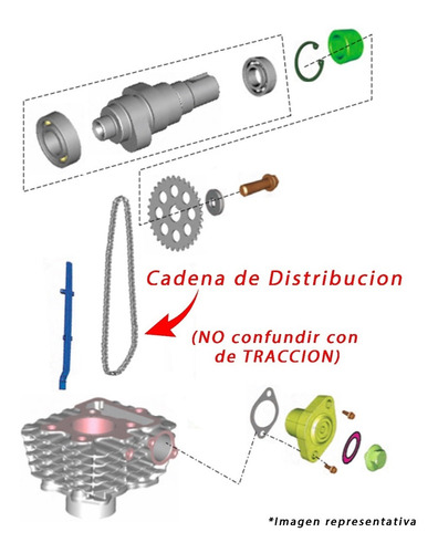 Cadena De Distribución Original Boxer 100 Discover Bajaj