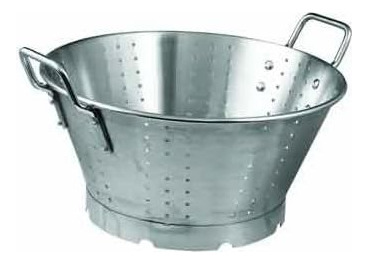 Winco Fbaslo Colador De Acero Inoxidable Con Base, 11 Cuarto
