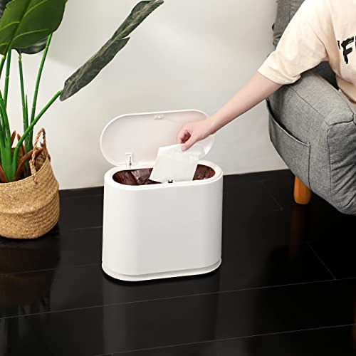 Contenedor De Basura Rectangular De Plástico 12 Litros