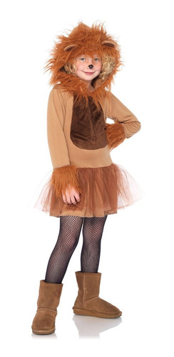 Disfraz Para Niña León Peludo Talla 3t-4t Halloween