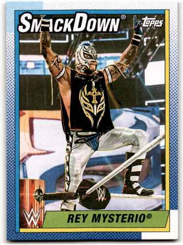 Tarjeta Comercial De 2021 Topps Heritage Wwe 68 Rey Mysterio