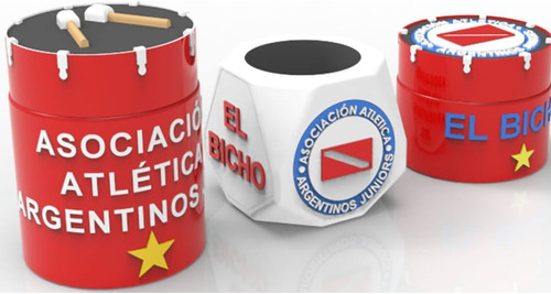 Set Equipo Matero Futbol Argentinos Juniors  Impresion 3d