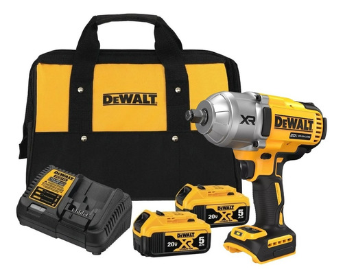 Chave De Impacto Dewalt 1/2 Dcf900 2 Bateria 20v 5ah + Bolsa