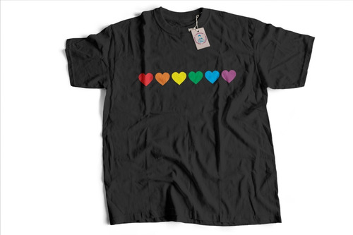 Playera Orgullo Gay Lgtb Pride Corazones