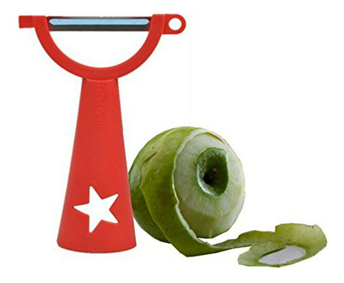 Pelador - Tupperware Vegetable / Fruits Peeler (red), With R