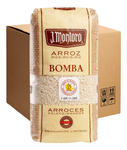 Arroz Bomba J. Montoro Dop 1 Kg. Mayorista X12