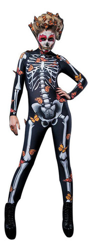Navidad Body De Calavera Con Capa De Mariposa Halloween