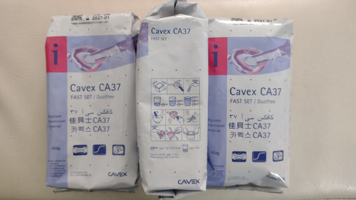 3 Alginato Cavex Ca 37 Fast. 453gr Para Impresiones Dentales