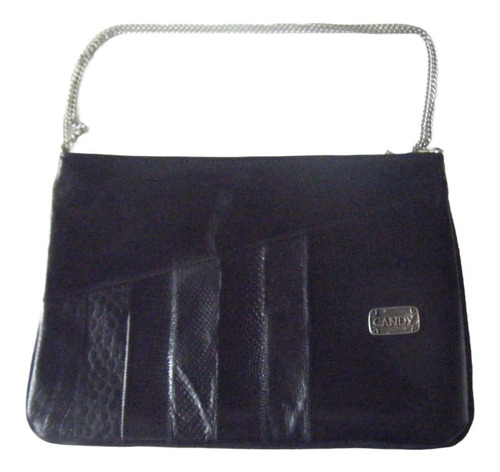 Cartera Brillosa Candy Negra